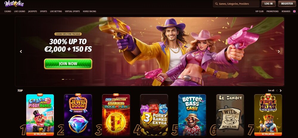 homepage van westace casino zonder cruks checks